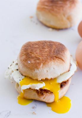 English Muffin Egg & Cheese Sandwich