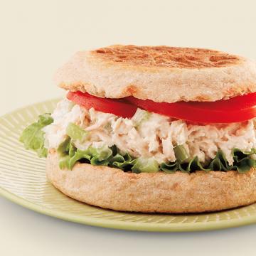 Classic Tuna Salad on English Muffin Sandwich